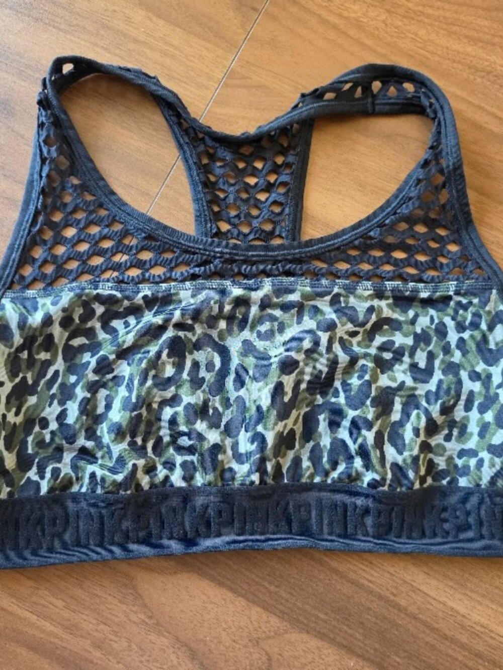 PINK by Victoria's Secret Mesh Net Ultimate Unlined Sports Bra Size L